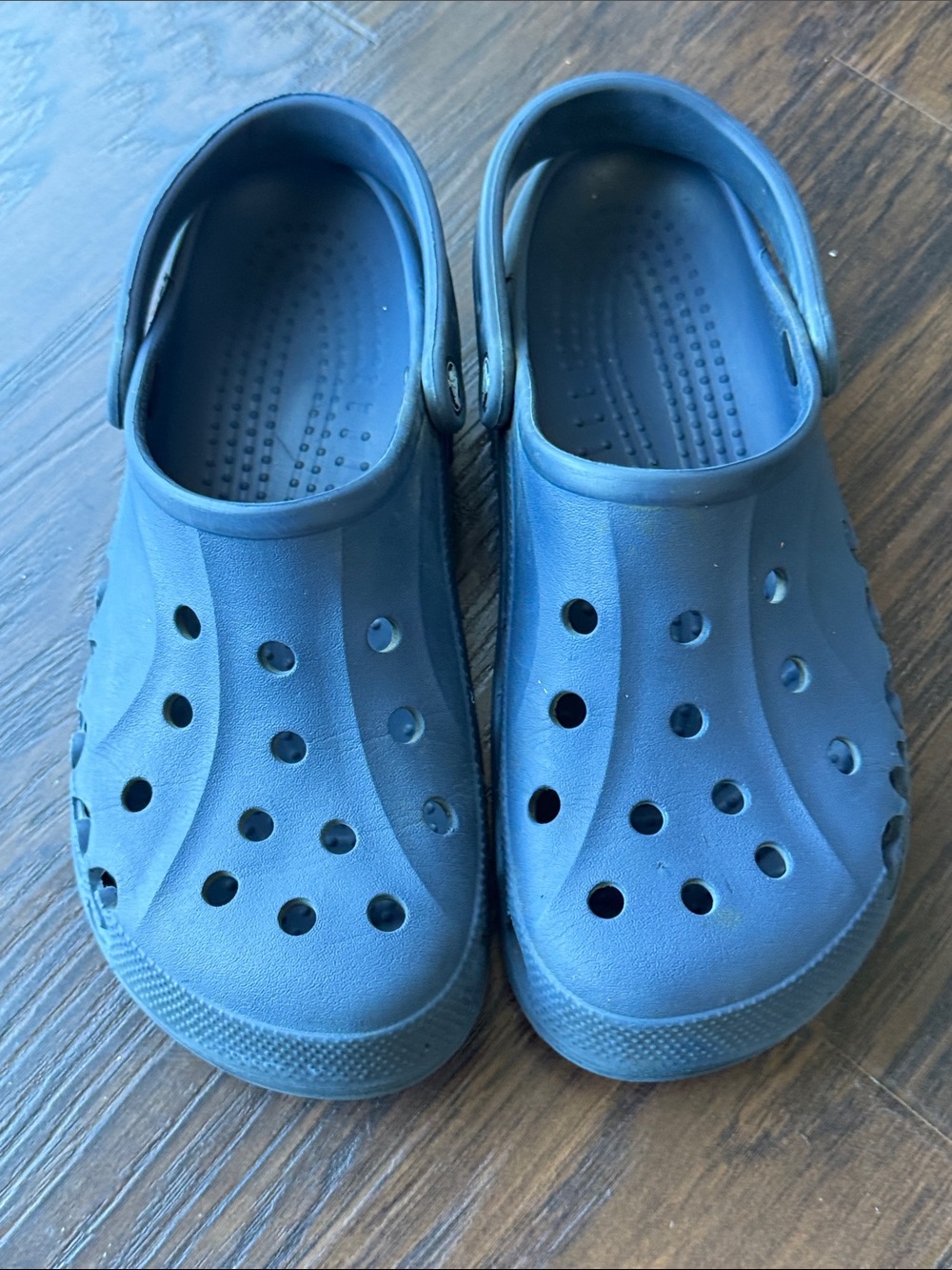 CROCS Women's Navy Blue Slip-On Clogs with Heel Strap